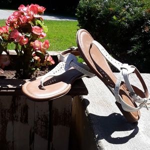 NWOT White Sandals